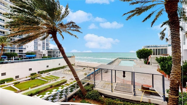 water view featuring a view of the beach