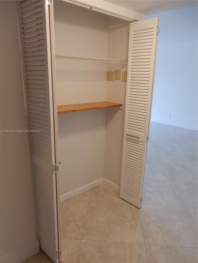 view of closet