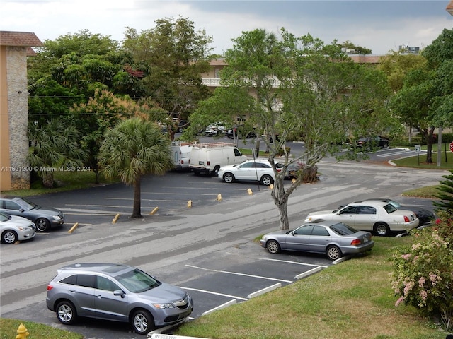 view of parking / parking lot