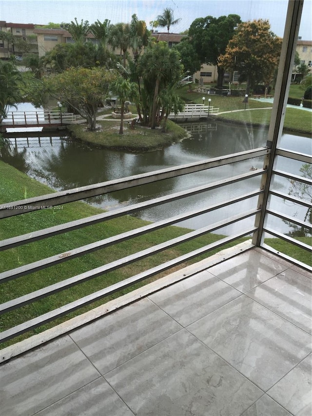 5051 W Oakland Park Blvd Unit 302, Lauderdale Lakes, FL 33313 - balcony with a water view