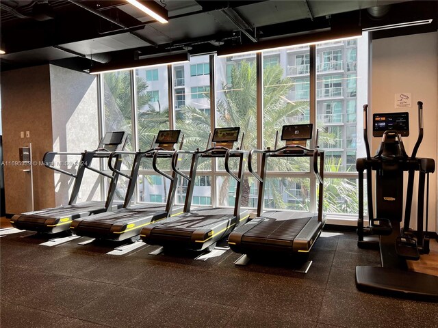 view of exercise room