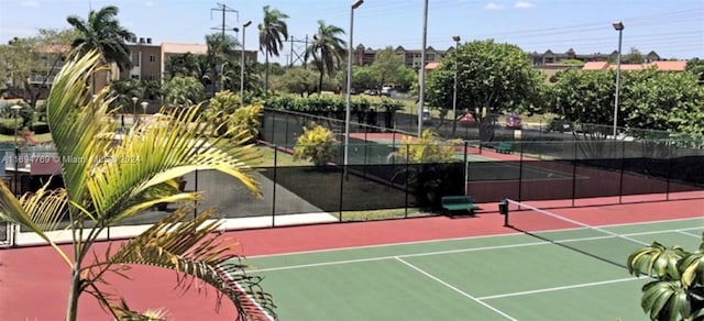 view of tennis court