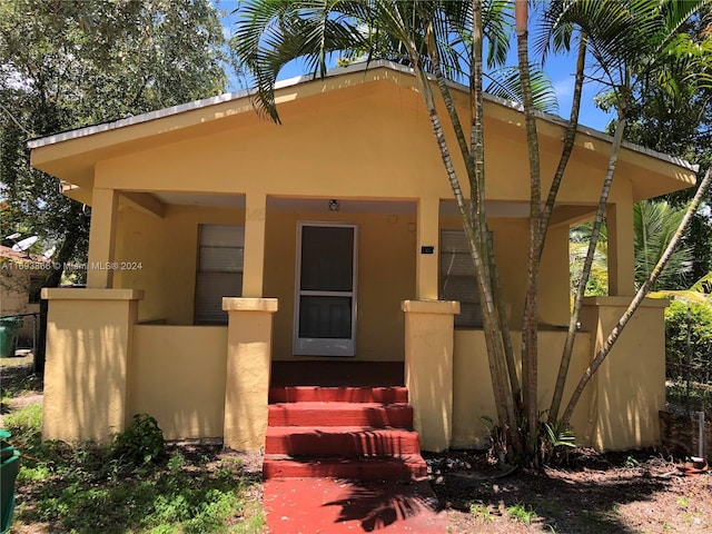 view of front of home