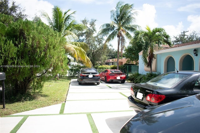 view of car parking