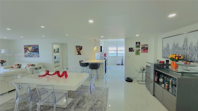 view of dining room