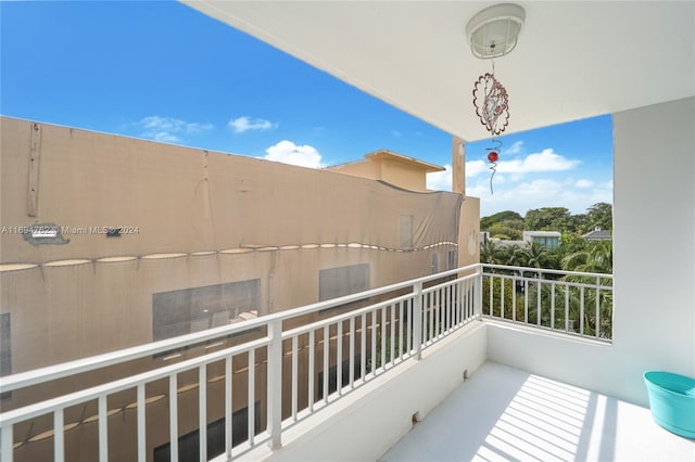 view of balcony