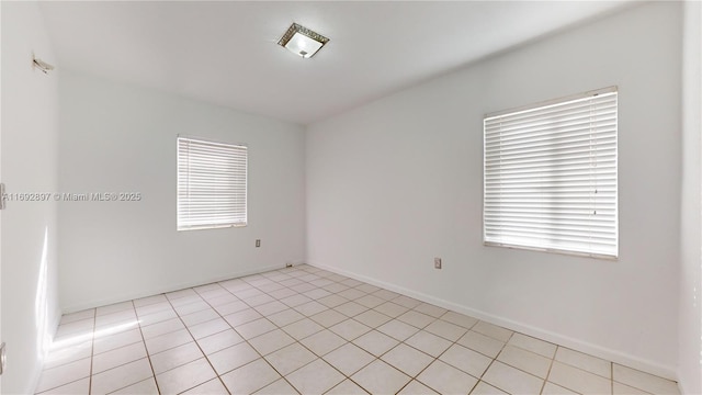 view of tiled empty room