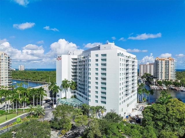 view of property featuring a water view