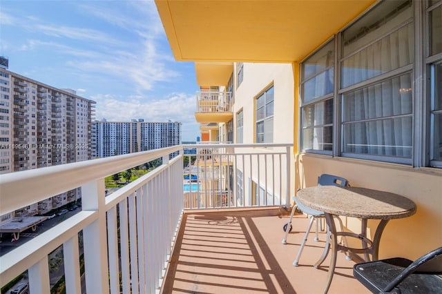 view of balcony