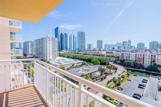 view of balcony