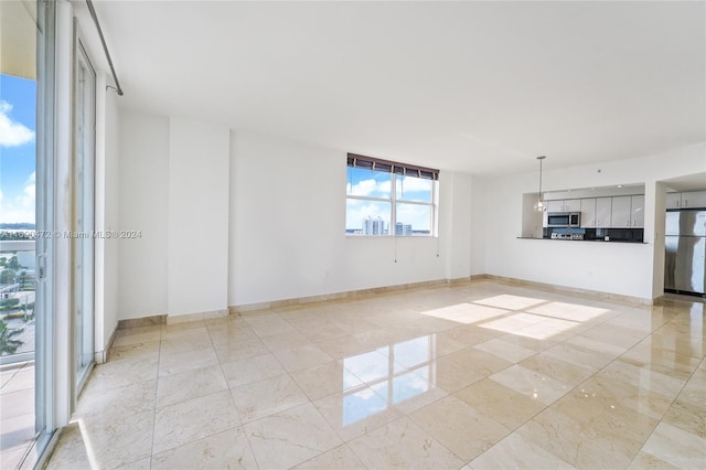 view of unfurnished living room