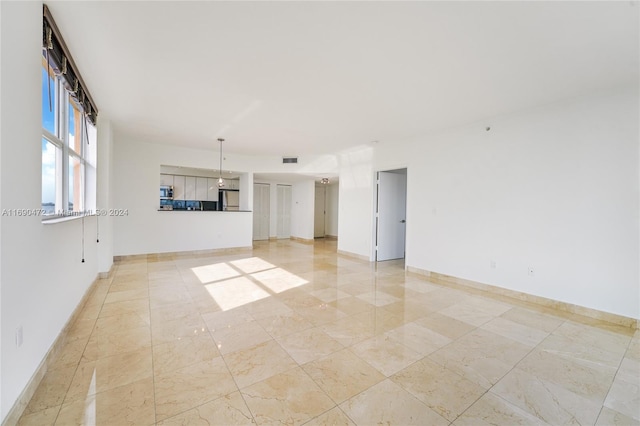 view of unfurnished living room