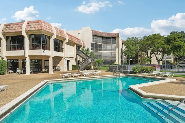 view of pool with a patio