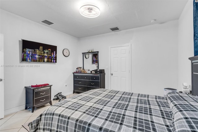 view of tiled bedroom