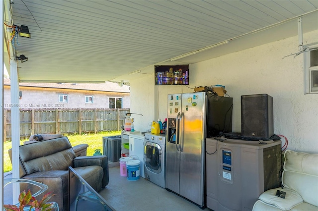 view of laundry room