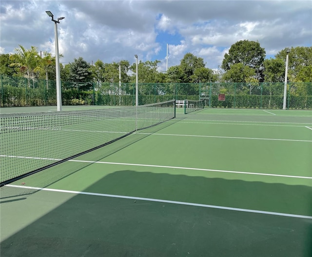 view of tennis court