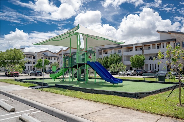 view of play area