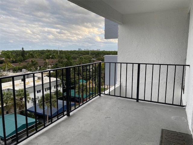 view of balcony