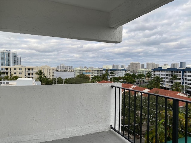 view of balcony