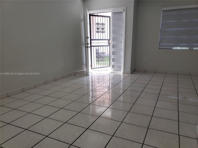 view of tiled empty room