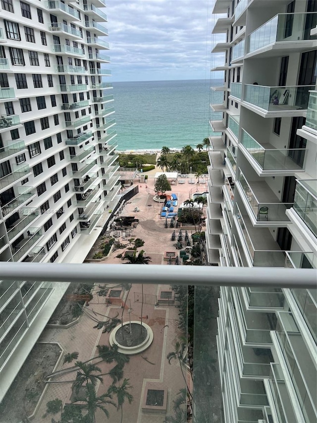 view of water feature