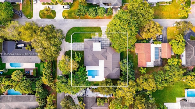 birds eye view of property