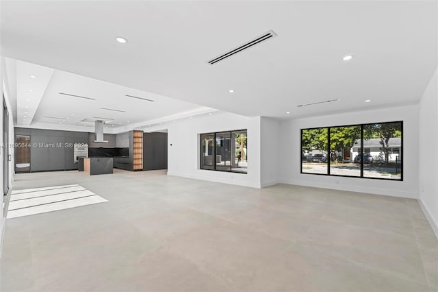 view of unfurnished living room