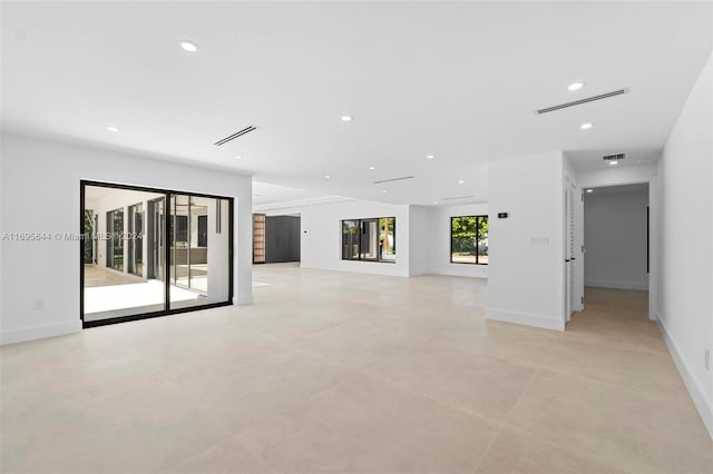 view of unfurnished living room