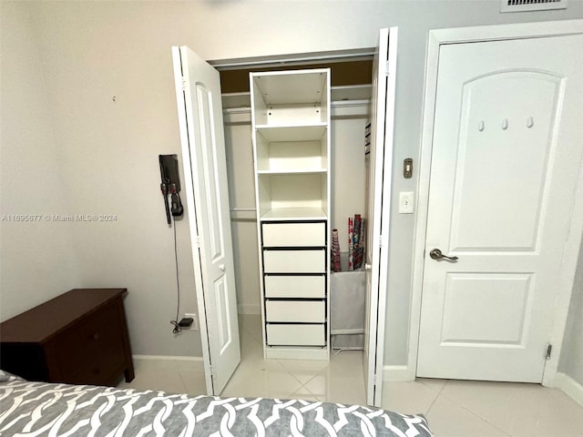 view of closet