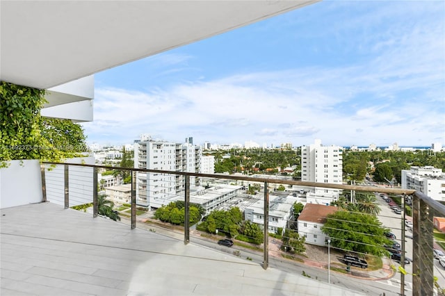 view of balcony