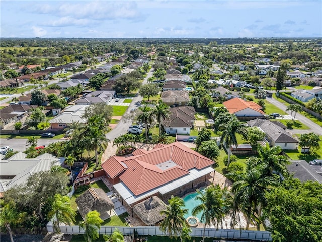 birds eye view of property