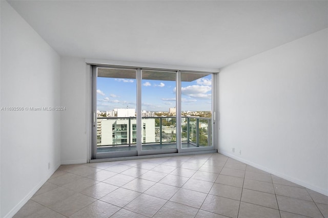 view of tiled empty room