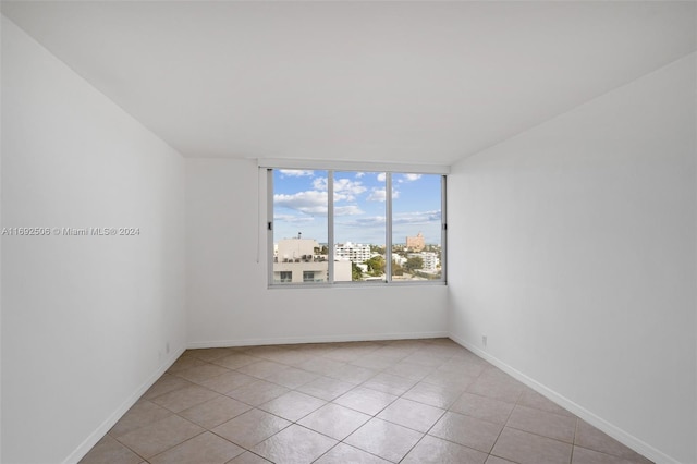 view of tiled empty room