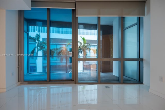 interior space featuring tile patterned floors