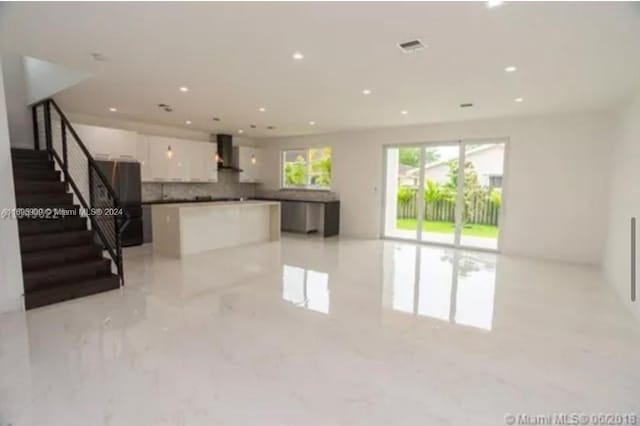 view of unfurnished living room