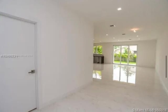 view of carpeted empty room