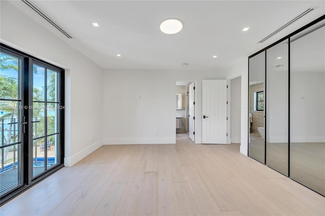 interior space featuring light hardwood / wood-style flooring