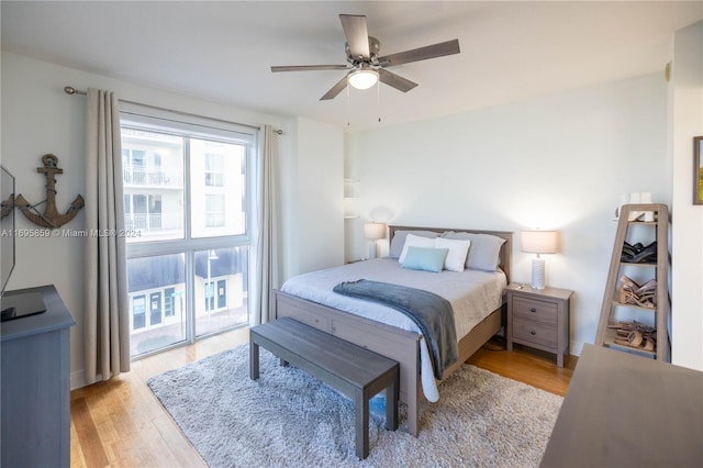7275 SW 90th St Unit C212, Miami, FL 33156 - bedroom featuring light wood-style flooring and ceiling fan