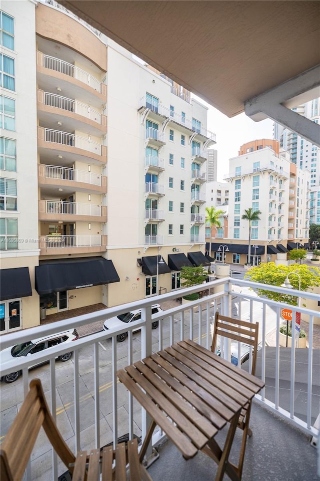 view of balcony