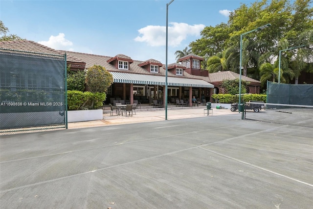 view of sport court