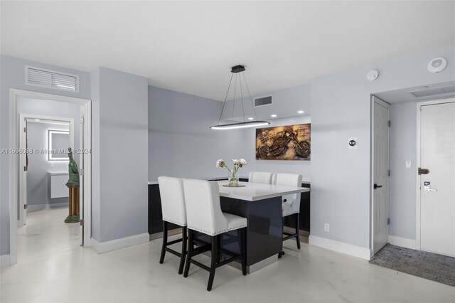 view of dining space