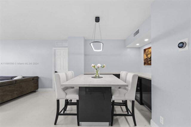 view of dining area