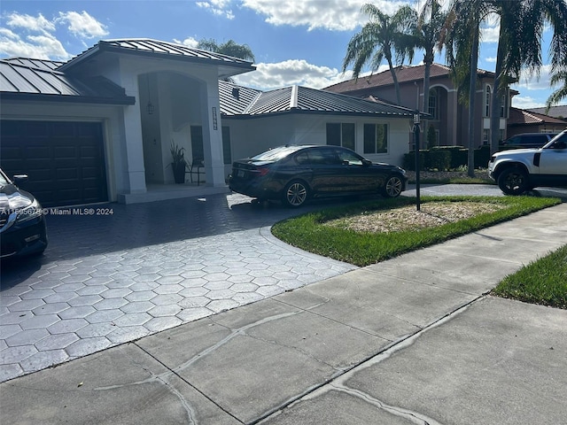 view of home's exterior featuring a garage