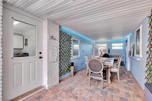 view of dining room