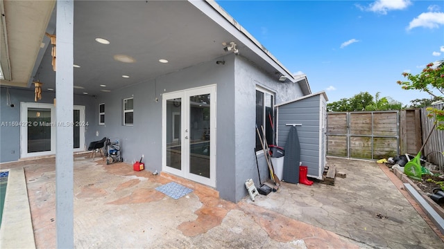 view of patio with french doors