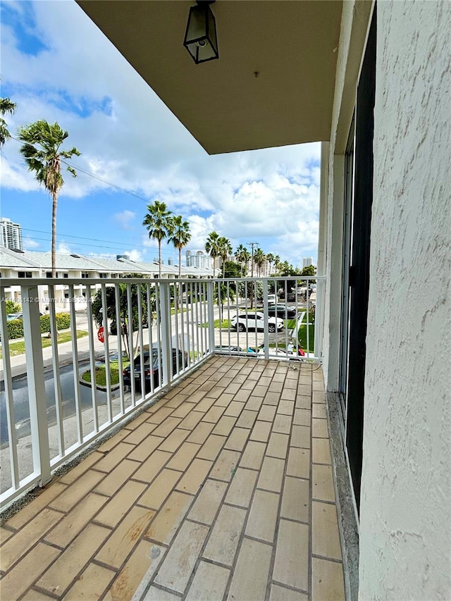 view of balcony