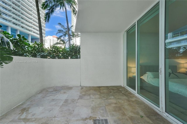 balcony featuring a patio