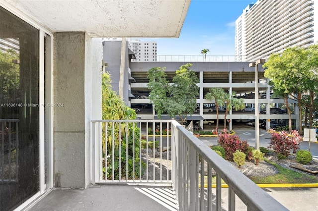 view of balcony