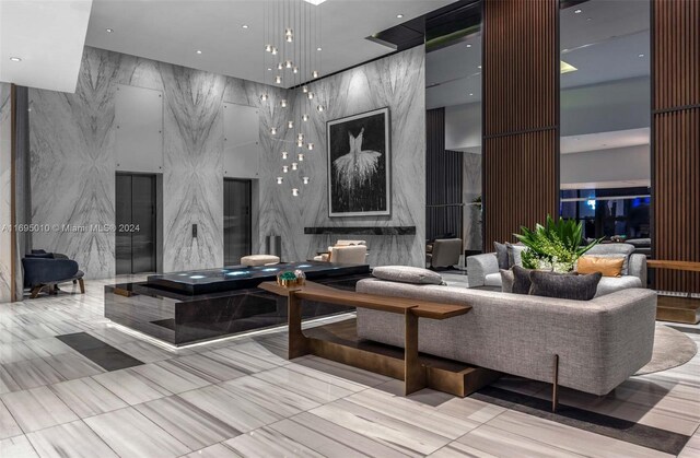 1100 Biscayne Blvd Unit 4502, Miami, FL 33132 - building lobby with a towering ceiling