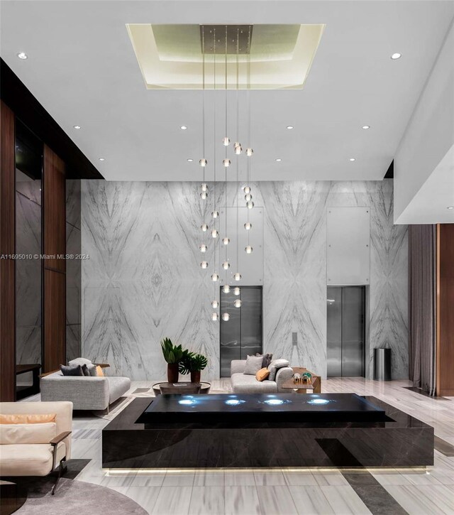 1100 Biscayne Blvd Unit 4502, Miami, FL 33132 - building lobby featuring recessed lighting